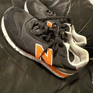 New Balance Black and Orange Sneakers